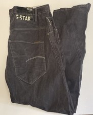 G Star Raw Black Jeans Arc 3D Loose Taper Chino Casual Waist 32” Leg 32”
