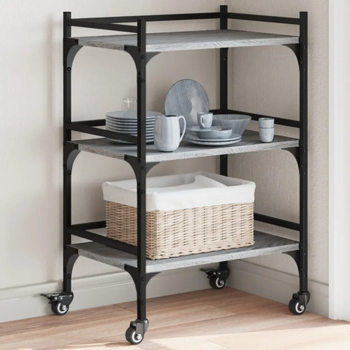 Walplus kitchen trolley grey - walplus,