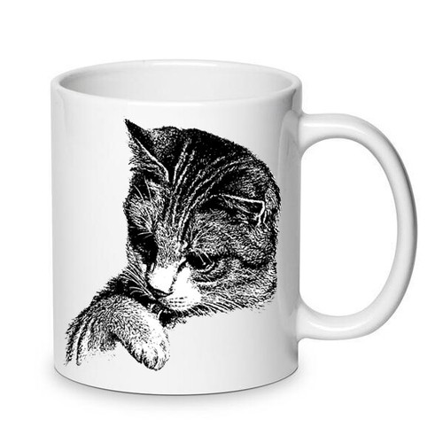 Cat mug sketch great - sketch, a