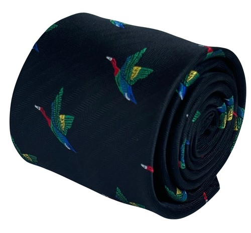 Black tie with - black, rainbow