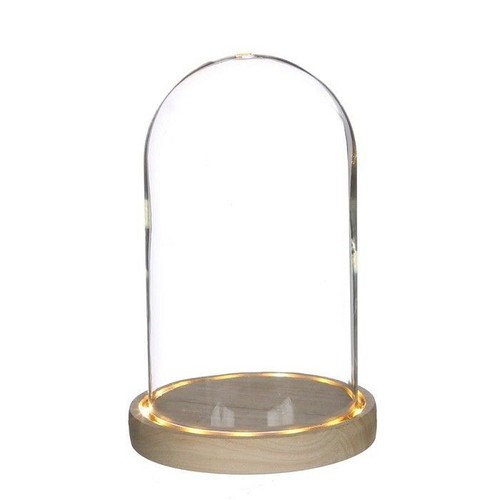 Glass bell jar led lights - glass,