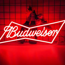 budweiser logo beer bar Neon