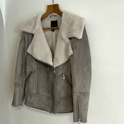 New look women grey faux - new,