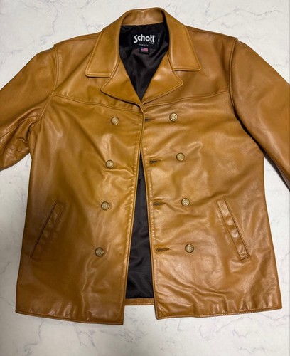 Schott double breasted camel - schott, double-breasted