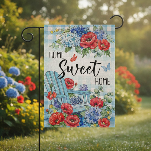 Linen garden flag outdoor - linen,