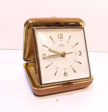 Vintage Smiths EMPIRE Made in England Travel Alarm Mechanical Clock c1940s 50S