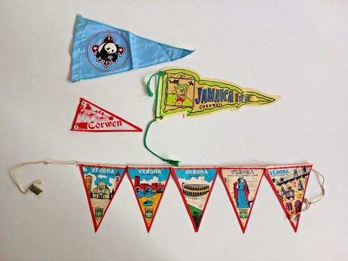 Lot vintage pennants - lot,