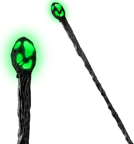 Halloween led witch staff - halloween,