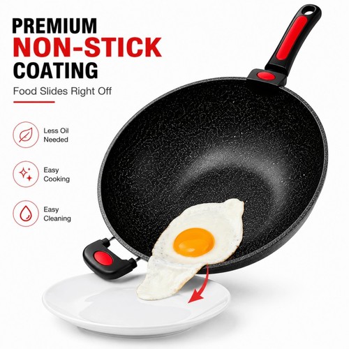 Pre seasoned cast - cast, wok
