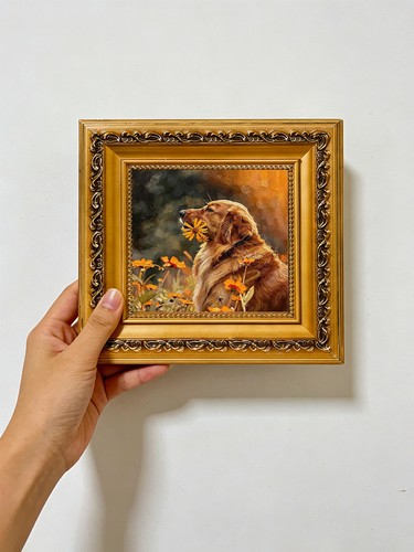 Golden retriever orange - golden,