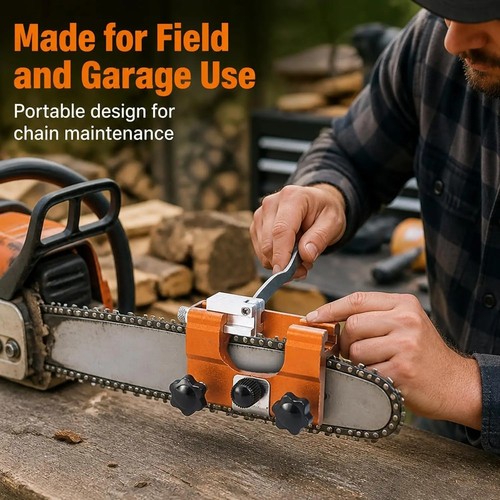 Chainsaw chain sharpening jig - chainsaw,