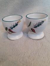 2 x Denby Greenwheat Egg Cups