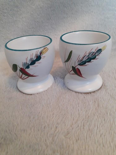 Denby greenwheat egg cups - 2,
