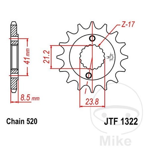 Sprocket for honda - xr, 15