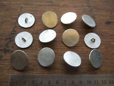 Pewter buttons 24mm flat lead