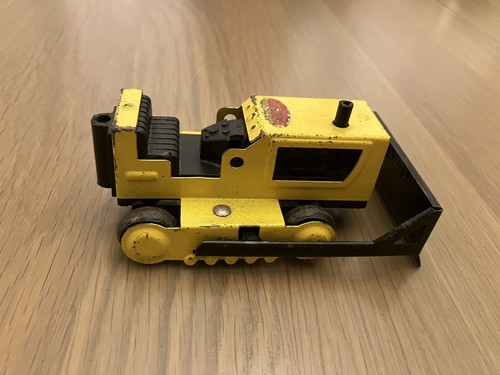 Vintage tonka yellow bulldozer - vintage,