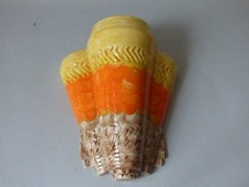 LARGE HEAVY RARE COLLECTABLE ART DECO BESWICK WALL POCKET PLAQUE FLOWER VASE 506