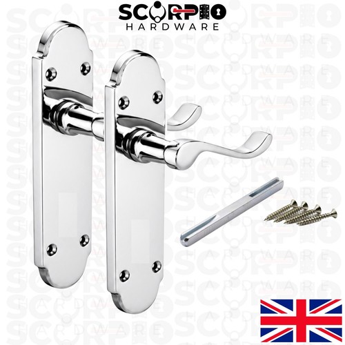 Arch scroll lever door latch - scroll,