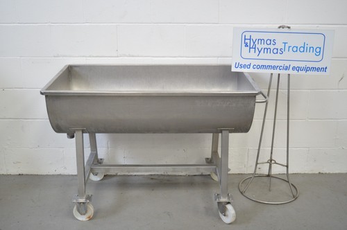 Stainless steel trough - steel, half