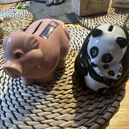 Pair wade money boxes - of,
