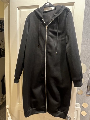 Ladies longline zip hoodies - zip, up