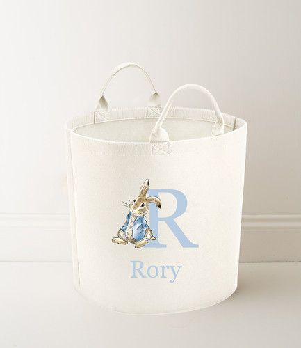 Personalised blue rabbit toy - personalised,