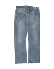 DIESEL Mens Zathan Bootcut Jeans W30 L29 Blue Tie Dye Cotton DI93