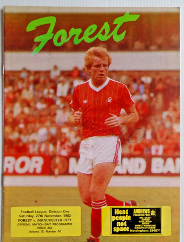 Nottingham forest autographed - nottingham,