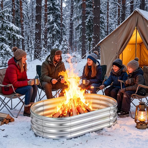 Large fire pit - pit, outside