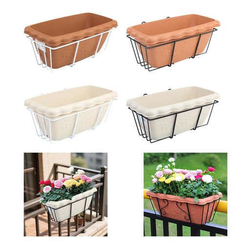 Railing planter flowerpot - railing,