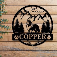 Rough Collie Metal Sign