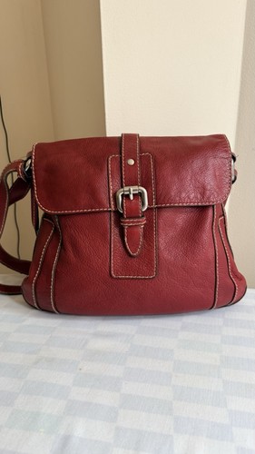 Fossil red genuine leather - red,