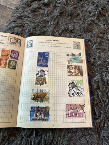 Old stamp album collection - old,