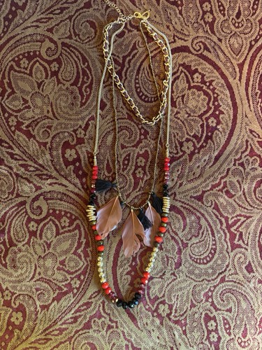 Vintage red black and - black,, gold