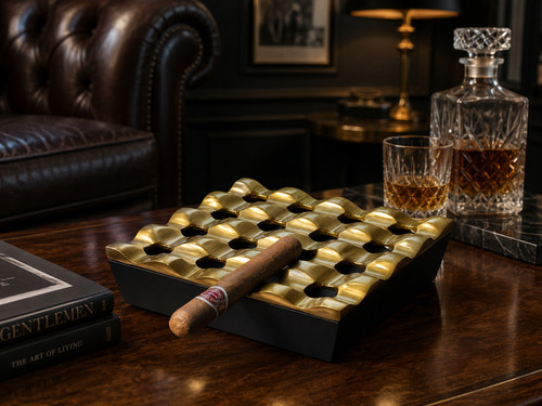 Gold large ashtray collectors