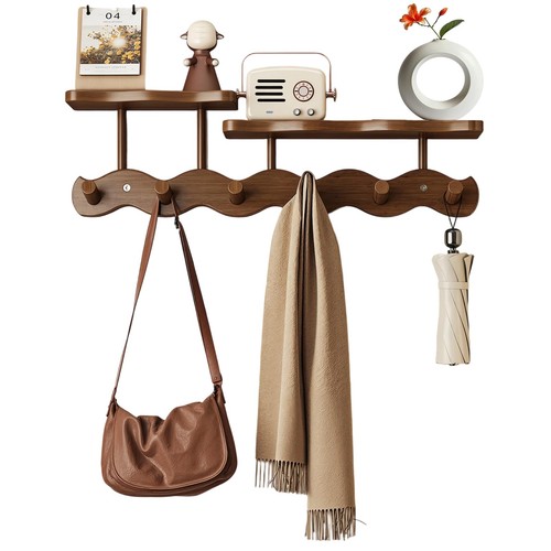 Wall mounted elegant wavy - wall-mounted, coat