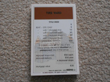 PROPERTY CARDS monopoly spare