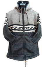 Chunky Knitted Thick Hoodie Jacket Wool Woollen Jumper : clearance
