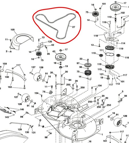 Husqvarna deck blade belt - husqvarna,