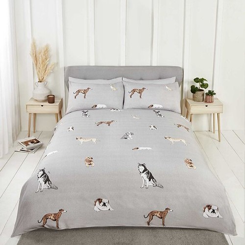 Pawsome grey duvet - grey,