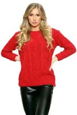 Womens Long Sleeve Cable
