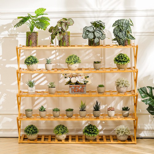 Folding tier plant stand - folding, 5