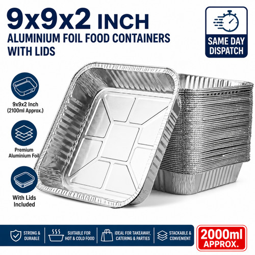 Aluminium foil food containers - food,