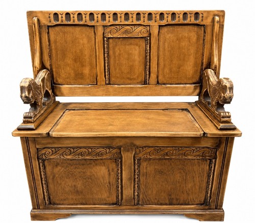 Monks bench raw sanded - monks,