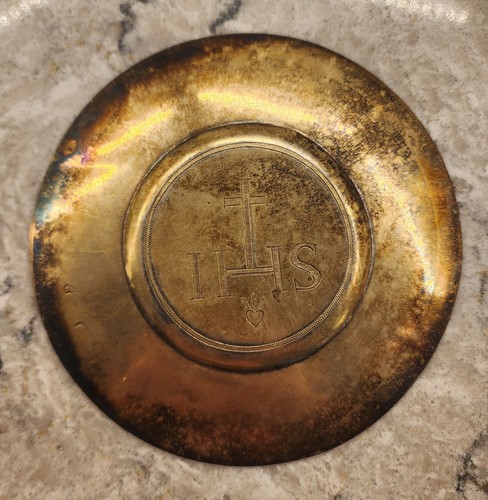 18th century vermeil paten - 18th,