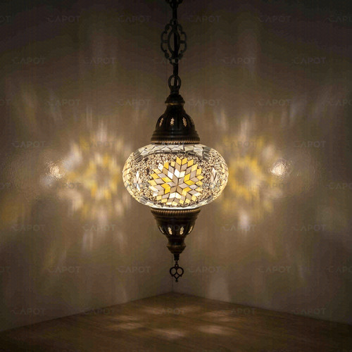 White turkish mosaic - white,
