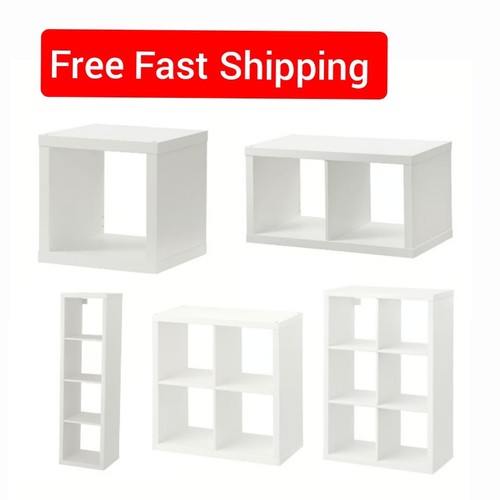 White shelving unit - white,