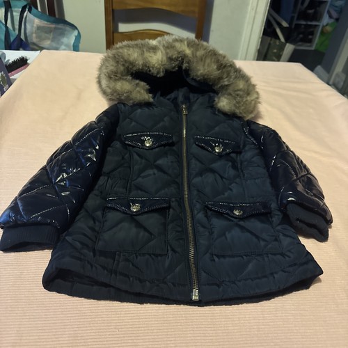 River island girls coat dark - river,