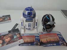 1999 Star Wars C-3PO Voice Recorder & R2-D2 Alarm Clock 2 CD-ROMS Pepsi Unused 