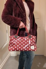 Stylish burgundy red handbag
